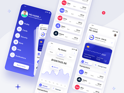 Payment Status and Profile_App Design app design branding design graphic design landing page design mobile app design mobile payment app mobile payment method money mobile app design moneymobile app payment app payment system payment system app product design ui design ux ux ui design website design