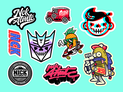 Nick Automatic Sticker Pack Vol. 1