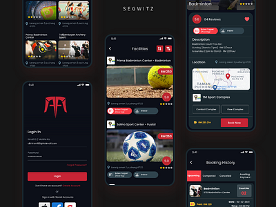 Sports app UI