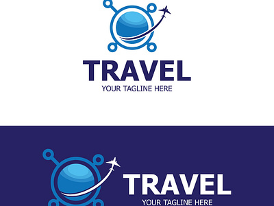 Travel Logo agency branding earth graphic design logo tour travel logo traveling vector