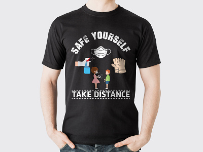 Safe Yourself art design branding graphic design illustration t shirt design vector