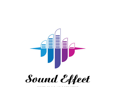 Sound Effect Logo abstract balance band bass beat brand dance data digital dj effect electro electronic equalizer graph hip hop identity intensity music musician