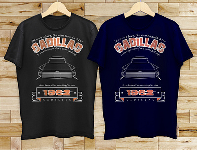 Cadillac T Shirt automobile cadillac 1962 graphic design illustrator design line art sports t shirt