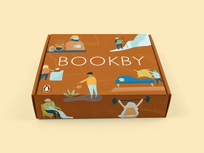 Bookby Subscription Box baking books cooking gardening hiking hobby illustration subscription subscription box