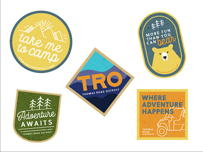 Camp Sticker Design by Olivia Smith on Dribbble