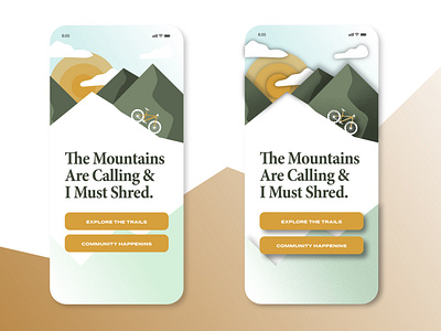 Mountain Biking App Design