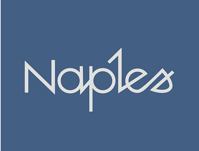 Naples Type blue italy lettering naples type type art type design typography