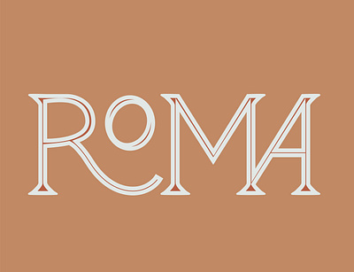 Roma Handmade Type handmadetype illustration illustrator italy rome typography