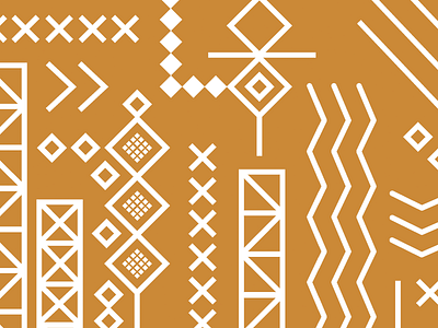Southwest Pattern: Light Orange illustration illustrator out west pattern design pattern designer southwest southwestern