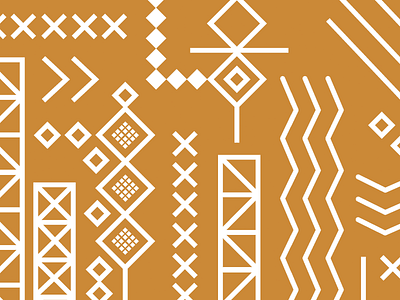 Southwest Pattern: Light Orange