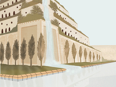 Babylon ancient babylon church design design illustration illustrator procreate