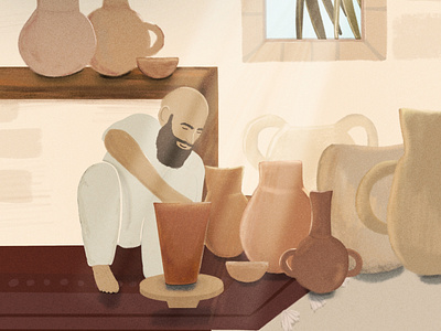Jeremiah ceramics church church design design illustration illustrator jeremiah potter pottery procreate sermon graphic sermon series