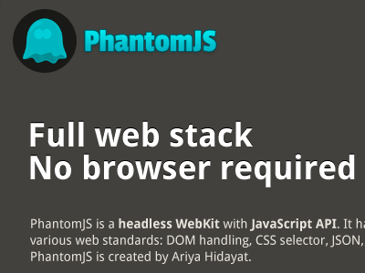 PhantomJS redesign proposal