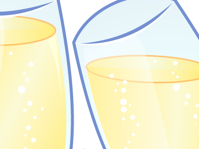 Champagne champagne illustration