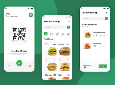 Scan n Order - Mobile app mockup design adobe xd adobexd appdesign branding illustration mobile photoshop ui uiux ux