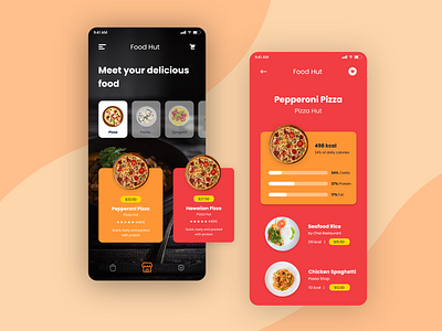 Food Delivery - Mobile App adobe xd adobexd appdesign branding design mobile photoshop ui uiux ux