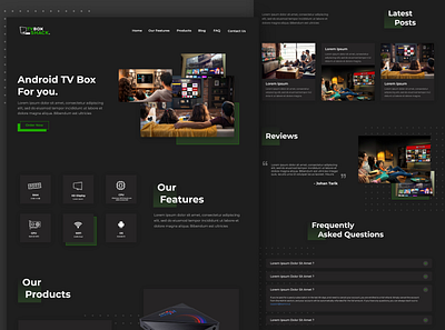 TV Box Shack - Website Design adobe xd adobexd appdesign branding ecommerce design mockup photoshop uiinspiration uiux ux webdesign website