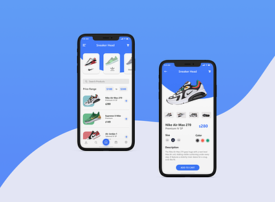 E-commerce Shoe Shop Mobile Application adobe xd appdesign mobile photoshop ui uiux uiuxdesign