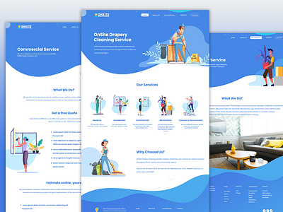 Cleaning Service Website - Mockup