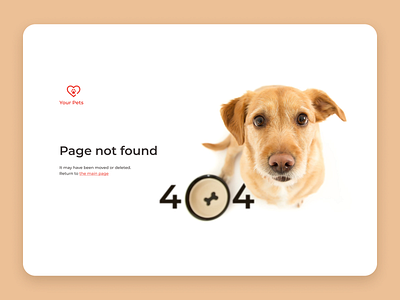 8 Daily UI - 404 Page 404 404 page bowl design designer dog pet ui yourpet