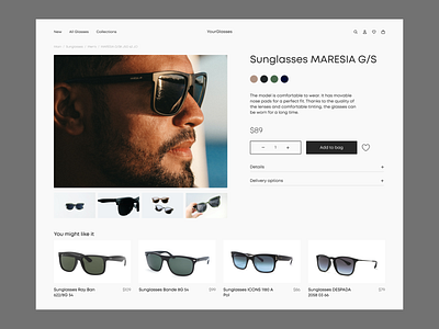 12 Daily UI - E-Commerce Shop dailyui design designer e commerce shop glasses shop ui