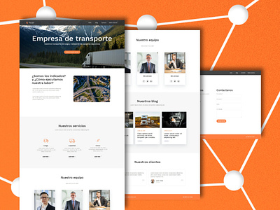 Web para Empresa de transporte diseño web ui web web design