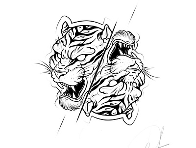 Tiger illustration 🐯 drawing illustration