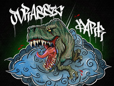 Jurassic Park. Dinosaur 🦖 design drawing graphic design ill illustration ui vector