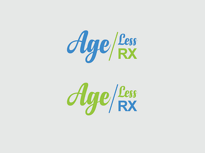 Age less RX logo design design drawing illustration logo