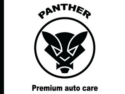 Panther premium auto care logo design illustration logo design
