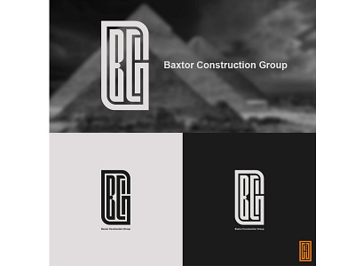 Baxtor construction Group logo design