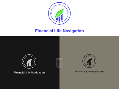 Financial life navigation logo design branding design illustration logo