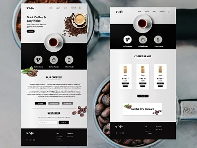 coffee beans shop beans branding coffee coffee shop coffeeshop design icon logo ui ux web website