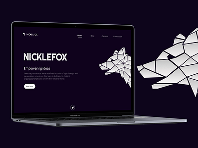 NickleFox Landingpage app branding company design employee fox fox landingpage icon illustration landingpage landingpagedesign logo nicklefox ui ux web website