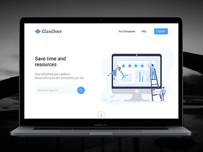 GLASSDOOR landingpage