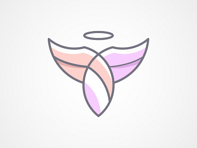 Feminin Angel Logo angel angel logo branding design feminine logo flat icon logo logodesign minimalist logo saint logo simple simple logo