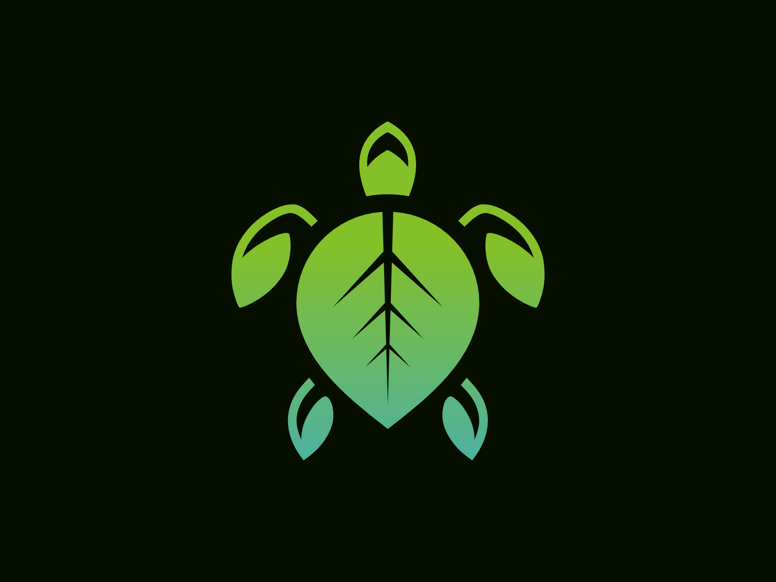 Turtle leaf logo by Johandika Syahputra Lubis on Dribbble