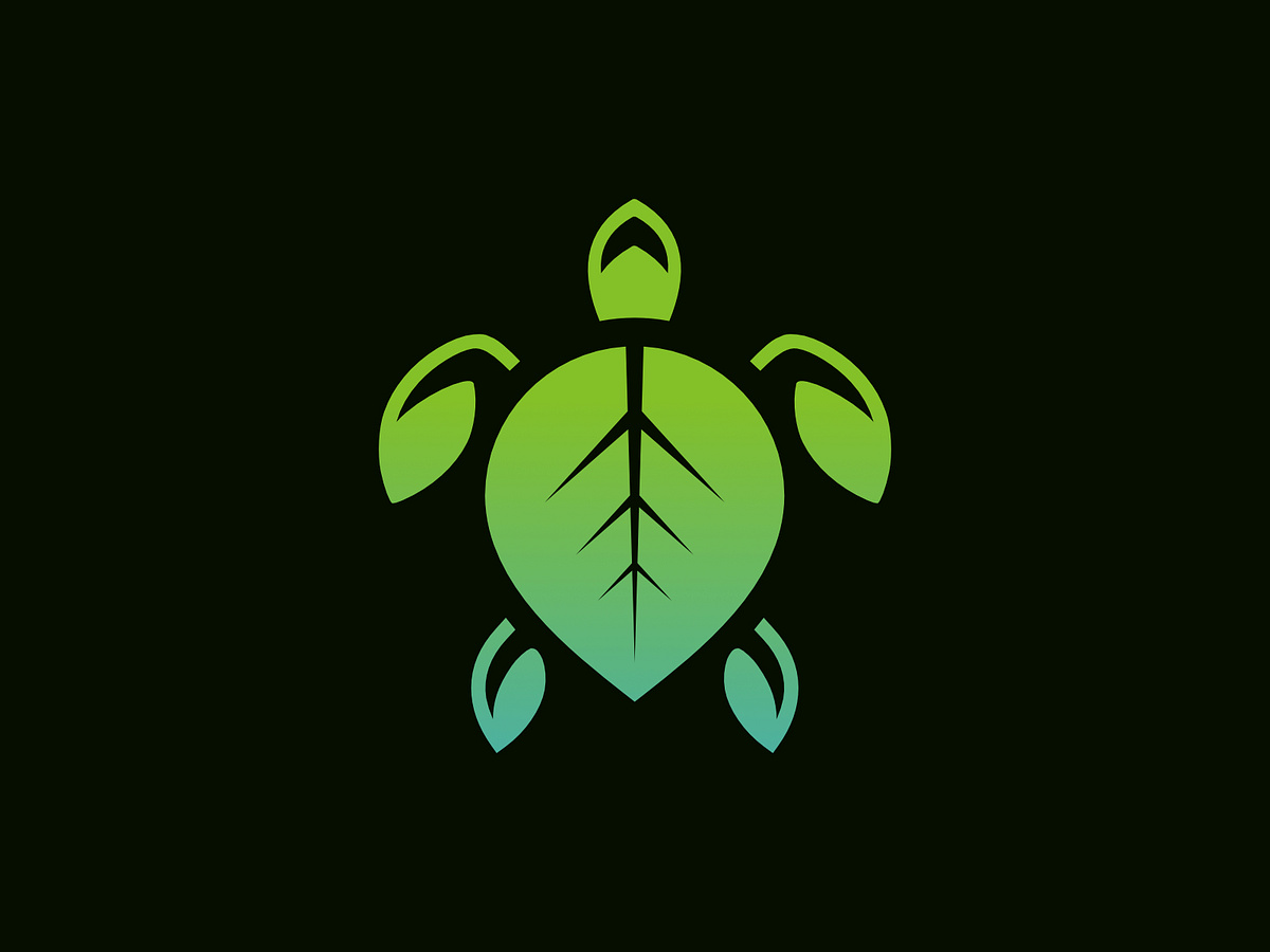 Turtle leaf logo by Johandika Syahputra Lubis on Dribbble