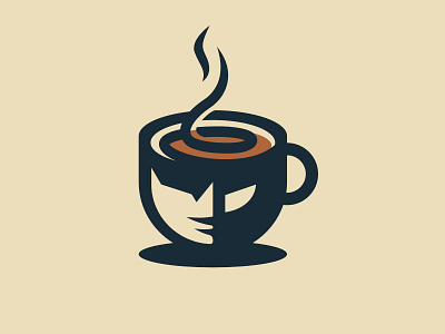 Face coffee logo