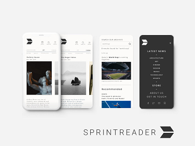 Sprintreader - News Section architecture art news sports tech ui ux