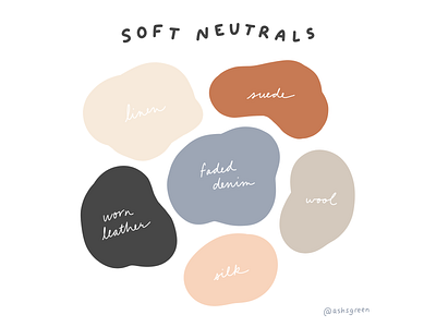 neutrals abstract blobs clothing colors colour palette fashion mixing colours neutrals warm