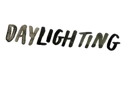 daylighting [wip] book cover daylighting ink lettering poetry