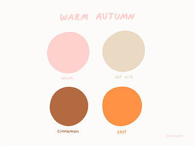Autumnal colours autumn brown color palette colour palette cream fall fall colors orange pink swatches