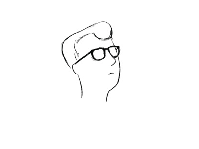 character sketch character face glasses guy head photoshop sketch