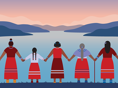 Honouring MMIW aboriginal canada canadian emotional holding hands indigenous landscape mmiw okanagan red dress day sensitive sunset women