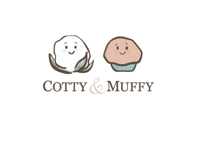 Cotty & Muffy logo baby brand cotton logo muffin