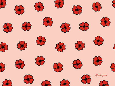Poppy pattern floral print flower design free download freebies illustrated flowers illustrated print mobile wallpaper pattern pink and red poppies poppy remembrance day seamless repeat surface design veterans wallpaper