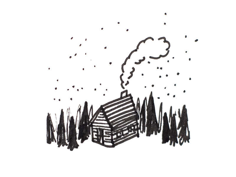 Cabin Sketch Vector Images over 1000