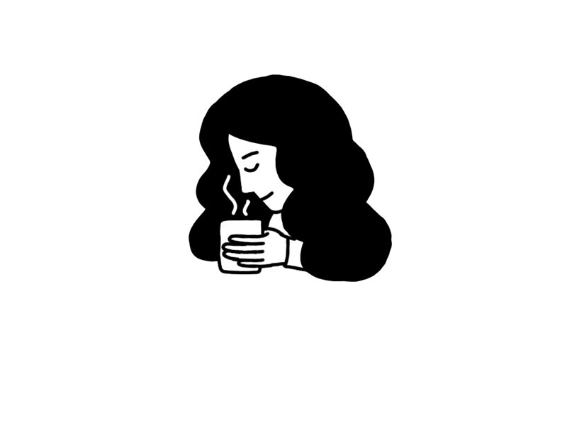 character doodle animation character doodle gif hair tea wavy