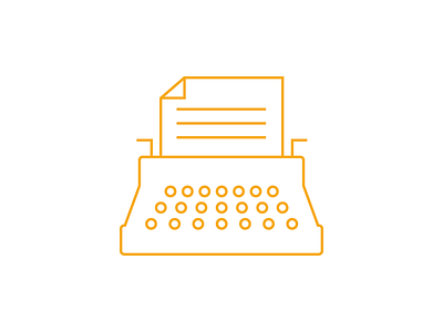 outdated graphic icon illustrator marketing minimal outdated paper thin lines typewriter vector
